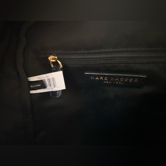 Marc Jacobs Varsity Mini Black Leather Backpack - Picture 3 of 5